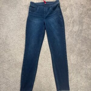 Spanx Women's Small Jeggins Jean Like Ankle Shaping Stretch Blue Comfy